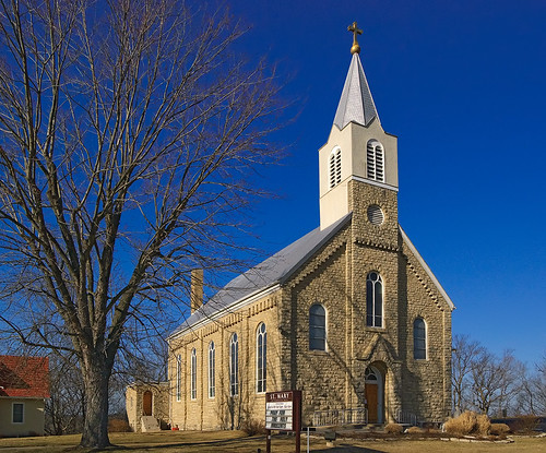 Saint Mary of Perpetual Help Roman Catholic Church, in Villa Ridge, Missouri, USA - exterior