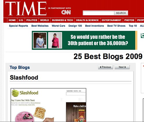 Slashfood is a Top Blog!