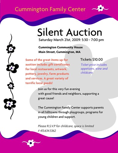 Cummington Family Center Silent Auction - March 21st, 2009
