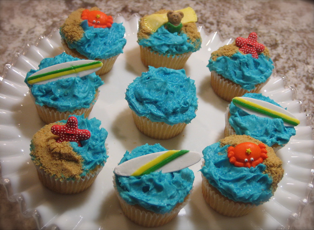 Beach Cupcakes