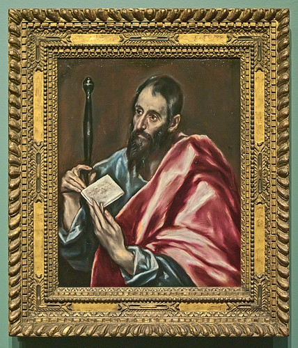 Oil painting, "St. Paul", by El Greco (Domenikos Theotokopoulos), 1598-1600, at the Saint Louis Art Museum, in Saint Louis, Missouri, USA