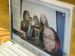 Chicago teens on skype video
