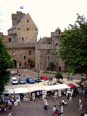 Market inside the walls of St Malo