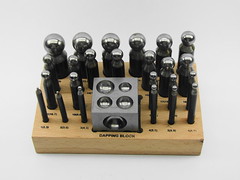 26 Piece Doming Punch And Dapping Block Set