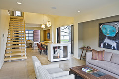 model interior of a townhome (by: Michelle Kaufman)