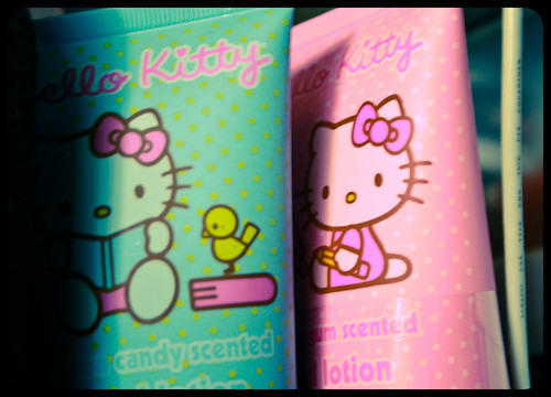 Hello Kitty Evil. Hello Kitty Scented Lotions  Evil. Cotton Candy and Bubblegum sound great, especially when coming out of a tube with Hello Kitty printed on it,