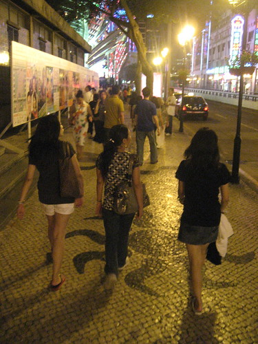 The Street of Macau at Night