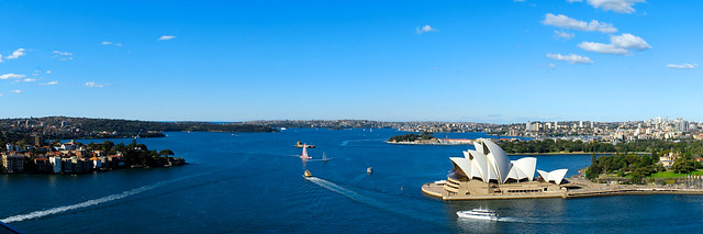 Sydney Harbour Panorama Looking East