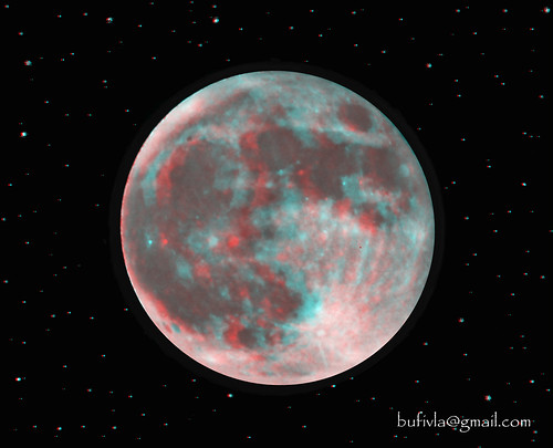 Full Moon 3d anaglyph by bufivla