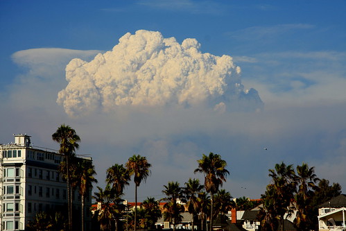 Station Fire - view from Venice Beach