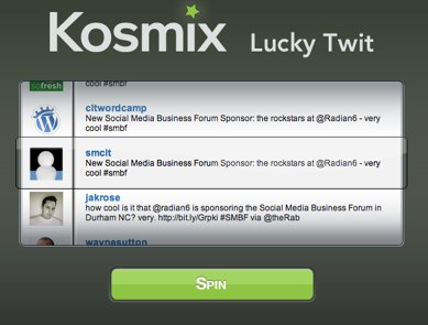 Kosmix - Lucky Twit