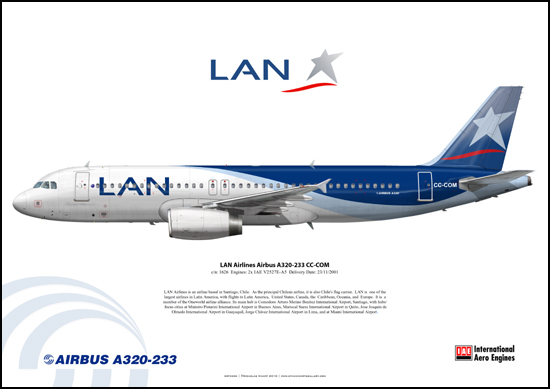 LAN Airlines Airbus A320-233 CC-COM
