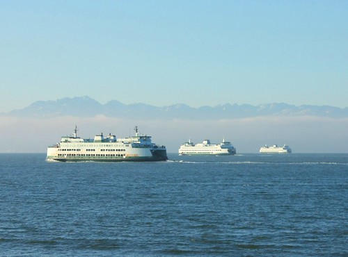 Three Seattle ferries