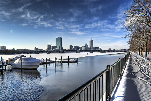 Boston-Skyline in the Winter