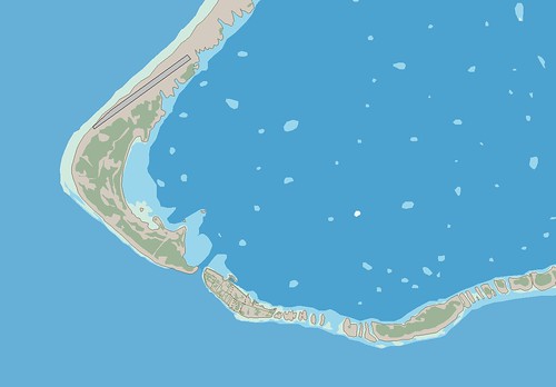 Manihi Atoll - EVS Precision Map - Detail Tairapa Pass and Paeua (1-30,000)