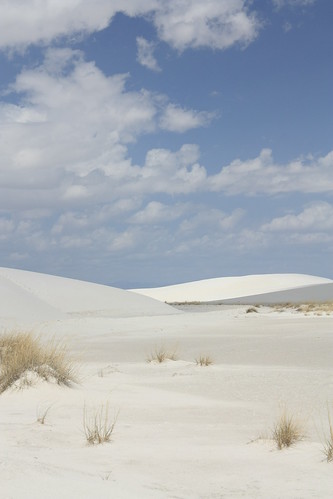 Rolling sand dunes - White Sands National Monument