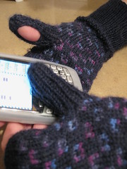 Crackberry Mitts, completed
