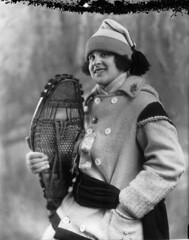 Miss Estelle Doray, snowshoer, Montreal, QC, 1924