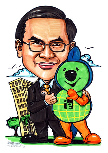 Caricature for IE Singapore TeamIE