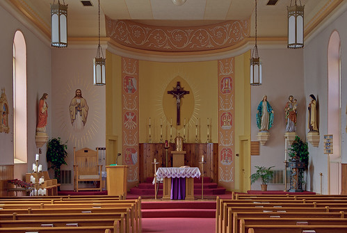 Saint Joseph Church, in Meppen, Illinois, USA - sanctuary