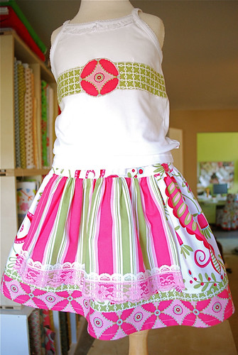 Evelyn Apron Skirt with Whimsy