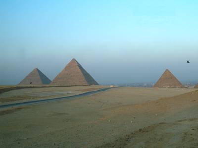 Piramids at Sunset
