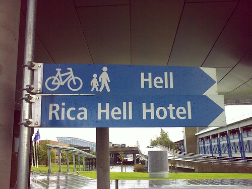 Sign to Rica Hell Hotel