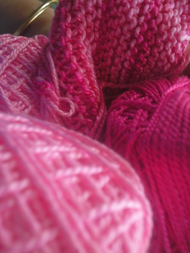 Scraps in pink cotton