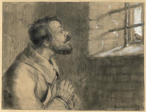 031-En una celda individual en la prisión de Irkutsk- Boris Smirnov 1904