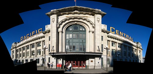 Vancouver's Pacific Central Station Panorama