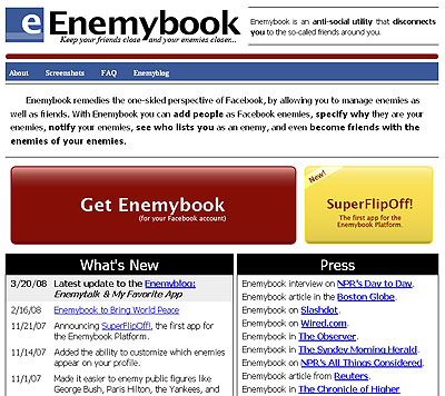 Pissed me off and you see yourself on my Enemybook