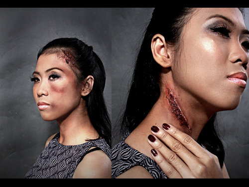 makeup bruises. Make-up: Plivia Alaba and Maru