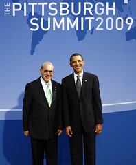 Angel Gurría, OECD Secretary-General, and Barack Obama, US President
