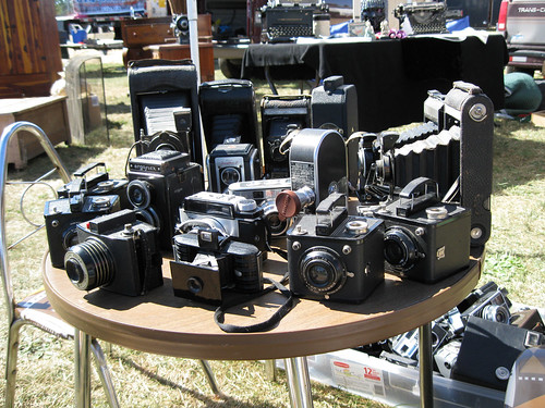 Vintage cameras.