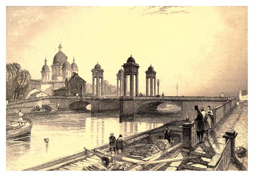 001-El puente Troitskoi-A journey to St. Petersburg and Moscow 1836- Ritchie Leitch
