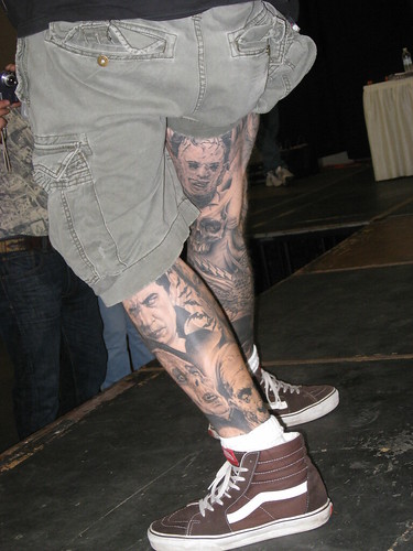 Tattoos On Legs. Portrait Tattoos on Legs