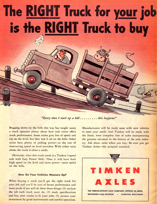 Vintage Ad #771: But Is It the RIGHT Truck to Transport a Cow In?