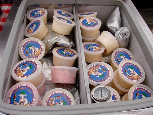 Assorted Gelato from Valley Shepherd Creamery at the Rock Center Farmers Market