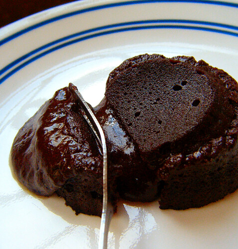 Healthy Molten Chocolate Cake