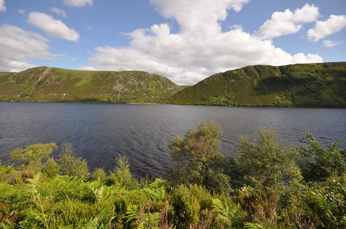 Creag Bhiorach across Loch Muick