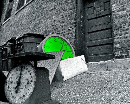 Green Wall Clock: Ready For Destruction