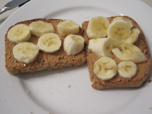 Banana and PB toasts