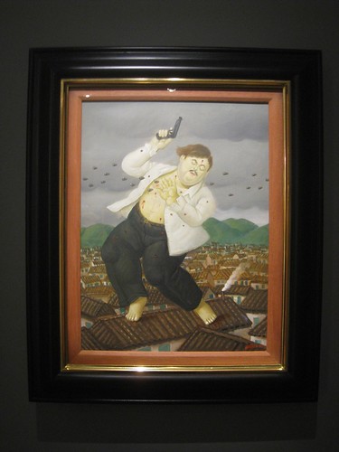 Fernando Boteros depiction of Pablo Escobars death
