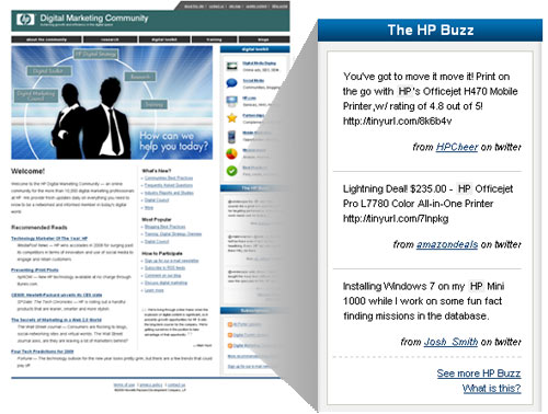HP Buzz on internal portal via spy.appspot.com