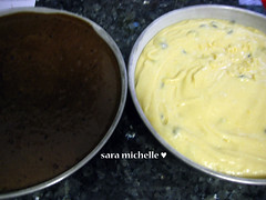 the cakes, ready for the oven