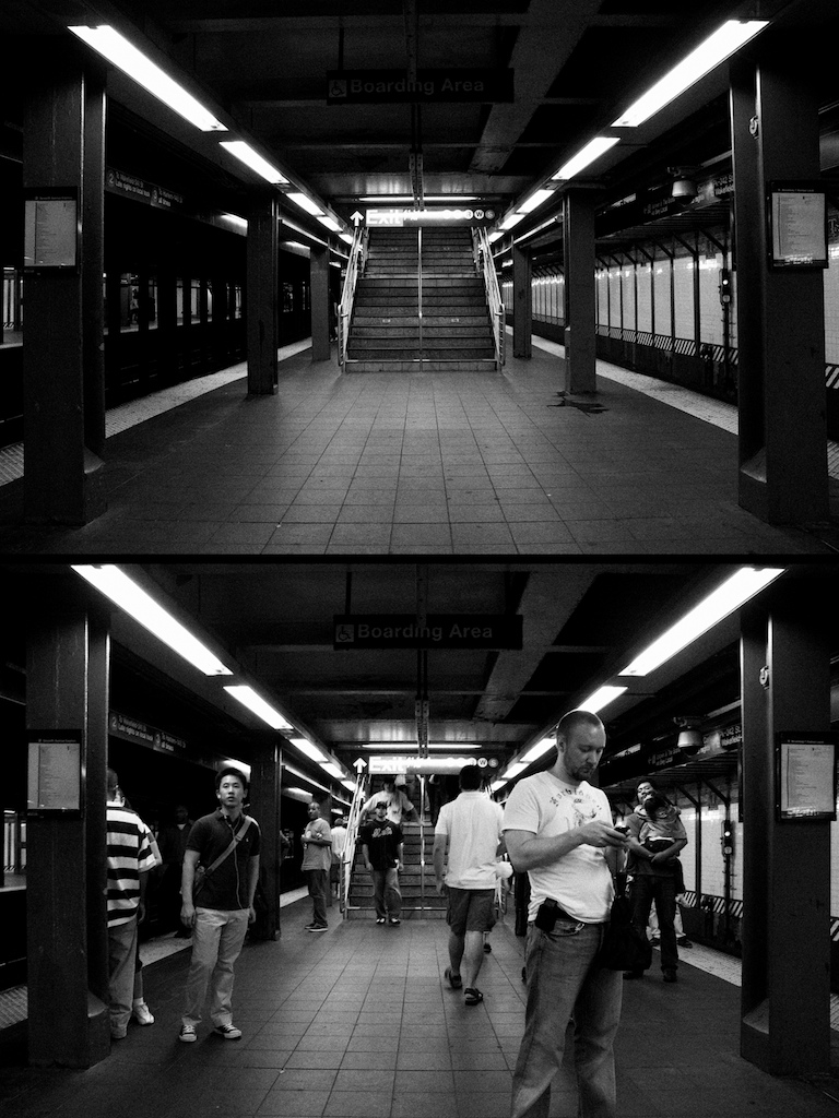 Subway Platform Diptych