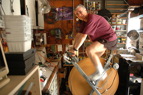 david butcher and his pedal-powered prime mover by sharpeworld.