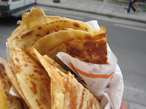 Egg and Cheese Crepe in Paris