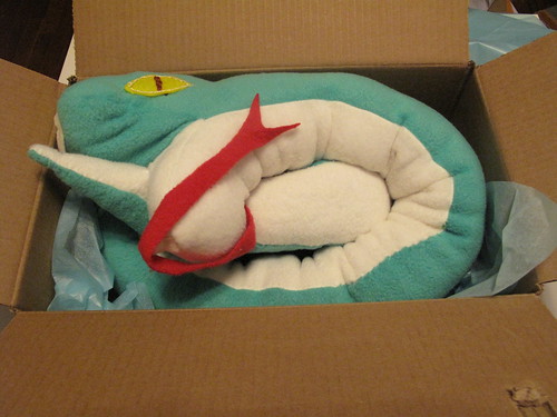 Here is the snake all packed up and ready 