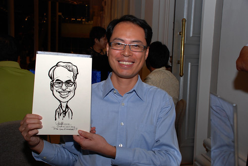 Caricature live sketching for Tetra 60th Anniversary - 9